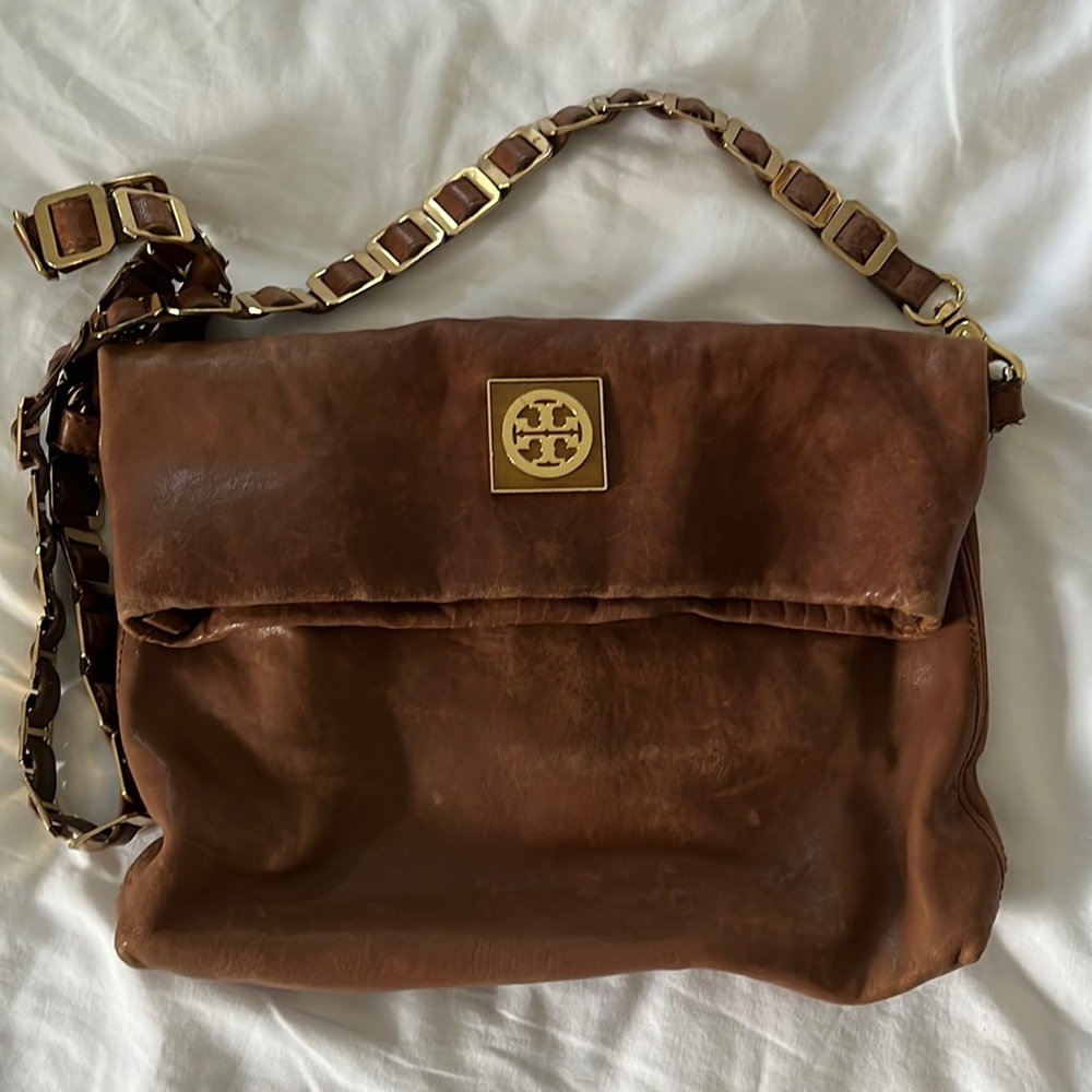 Tory Burch Tan Leather Crossbody Bag